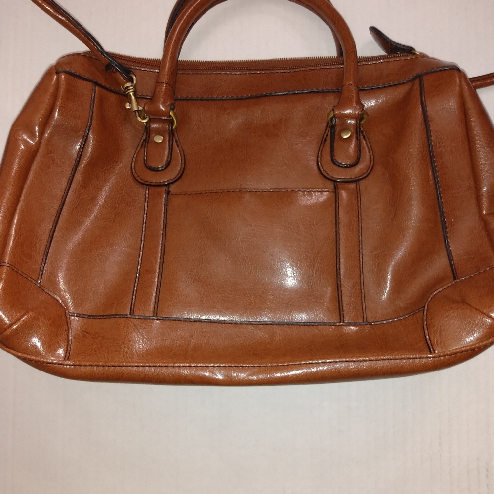 Ladies Vintage Carmel Brown Etienne Aigner Leather Purse - Picture 2 of 7